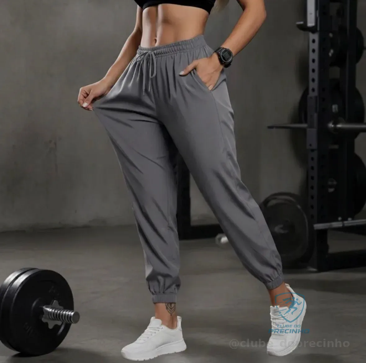 Calça Jogger Tactel Soltinha Slim Academia Esportiva