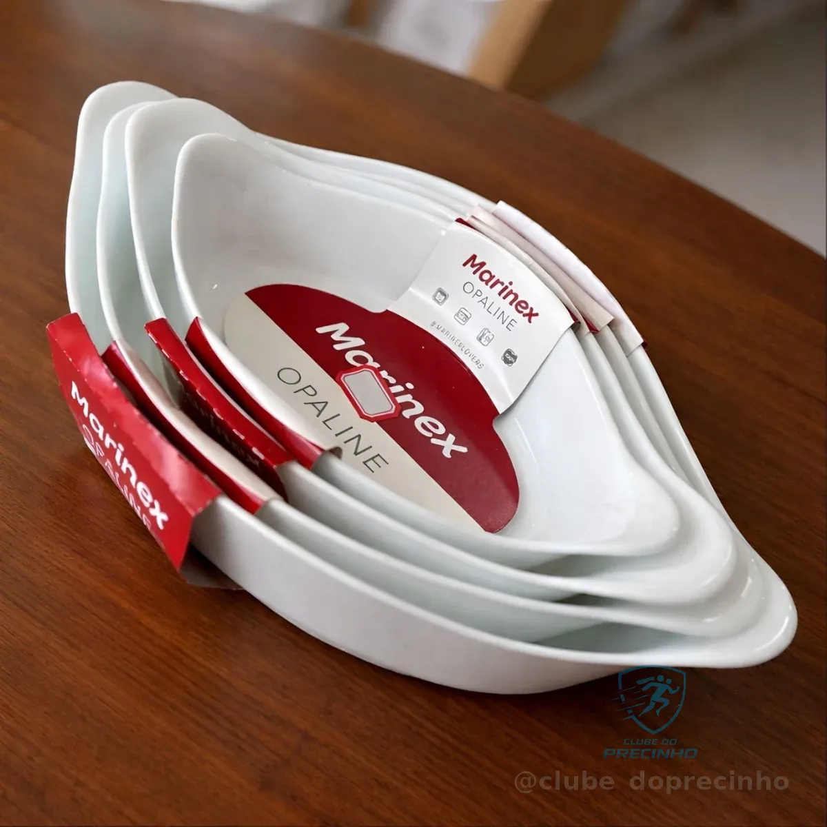 Marinex Conjunto De Assadeiras Oval Opaline 3 Peças Branco