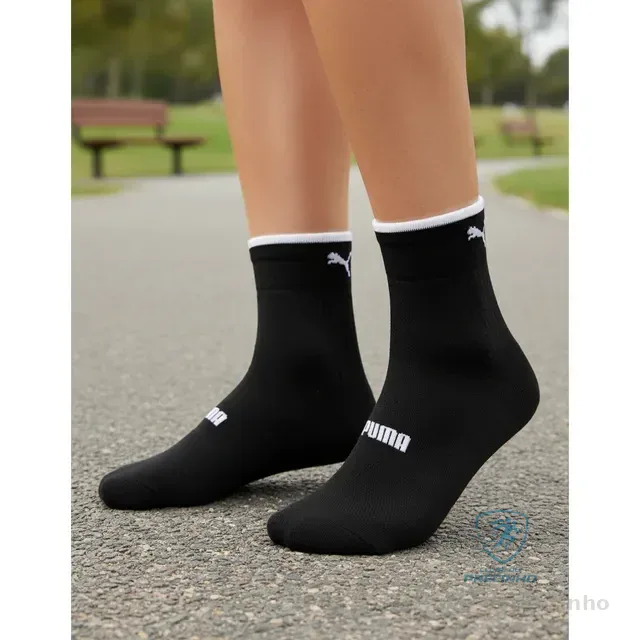 Meia Puma Dry Fit Poliamida Academia Cano Baixo