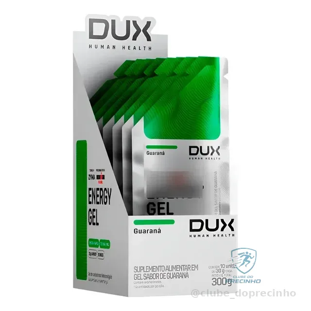 Energy Gel Sem Cafeína - Guaraná Cx 10 Un - Dux 18/05/2026 