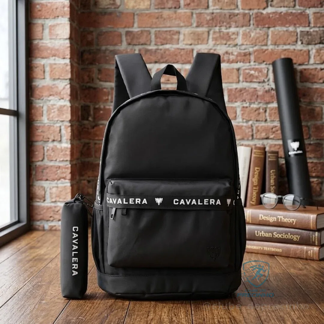 Mochila Cavalera Reforçada 15l Unisex Escola Trabalho Estojo