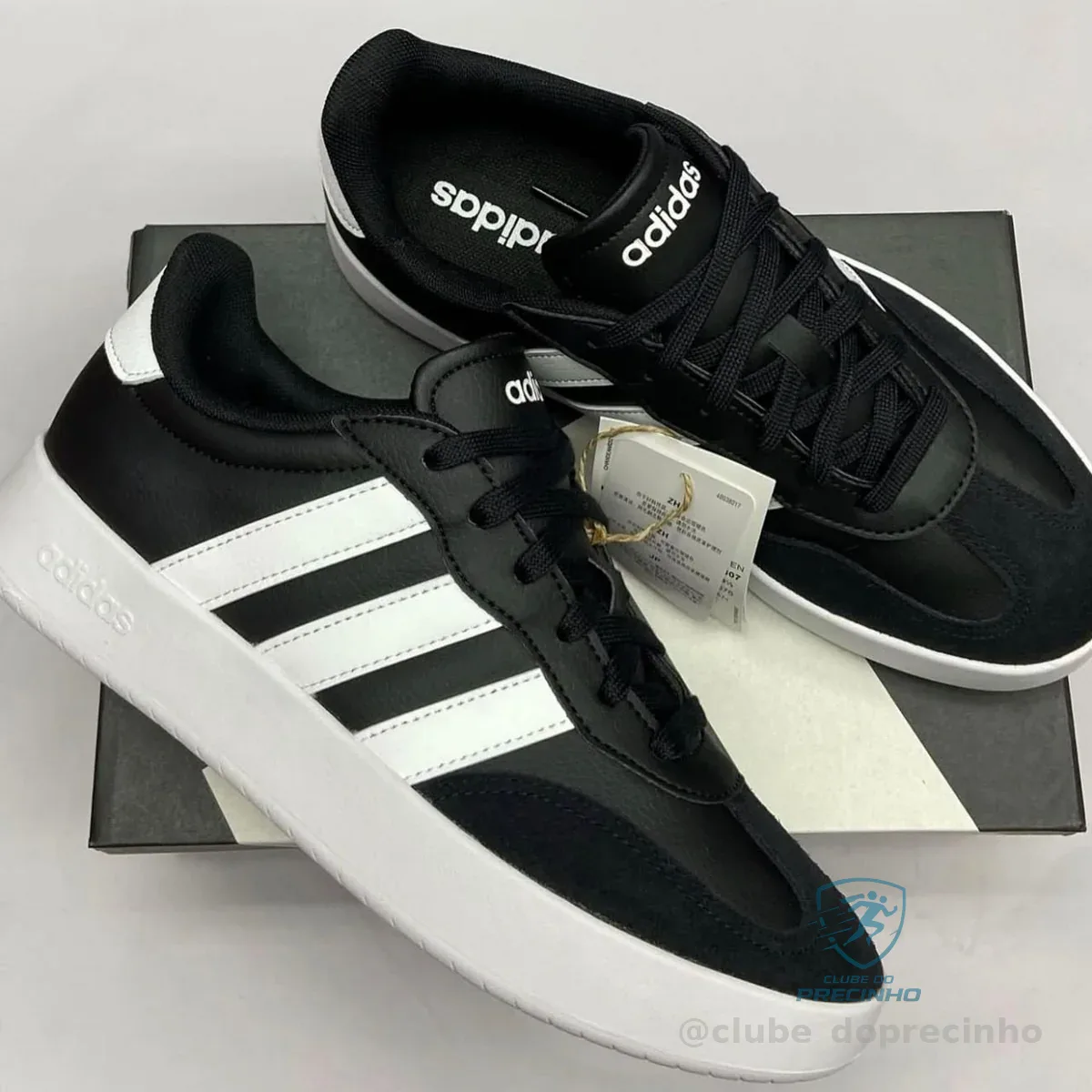 Tênis Casual Masculino Barreda adidas Liso Core Black/cloud White/core Black 40 Br