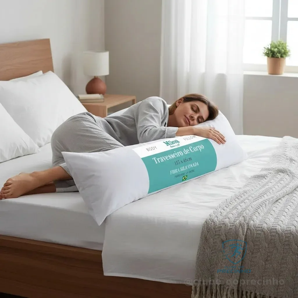 Travesseiro Gigante Almofada De Corpo 100% Silicone Premium