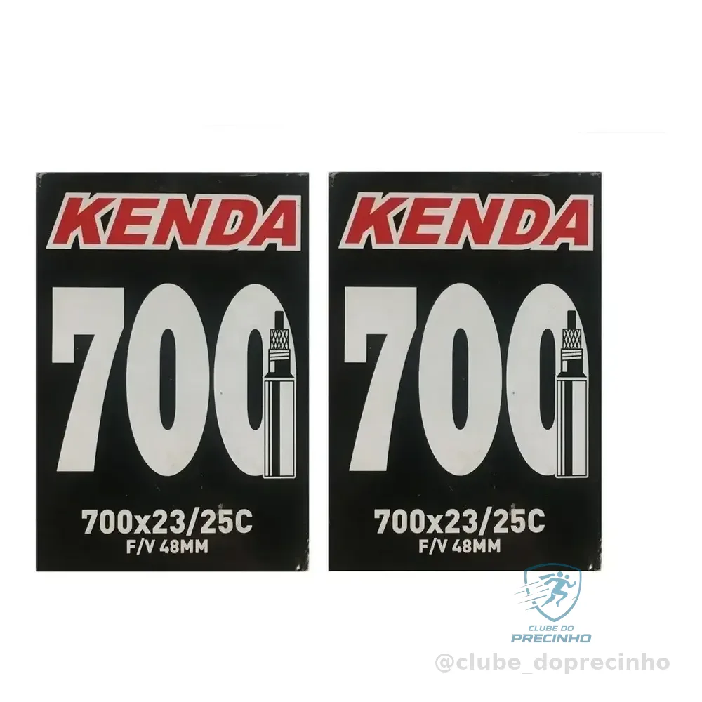 2 Câmaras De Ar Para Bike Aro 700x23/25 48mm Presta Kenda