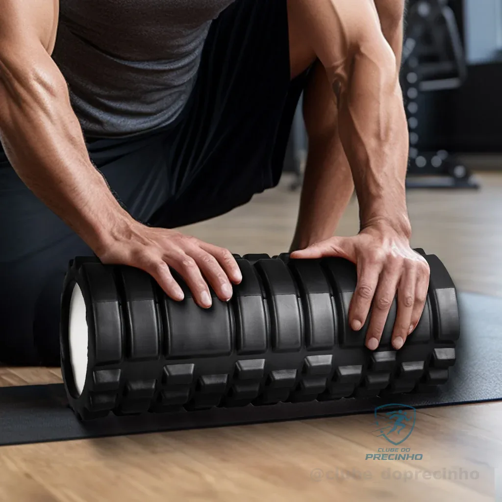 Rolo de Massagem Foam Roller para Liberação Miofascial – Alívio Muscular, Yoga, Pilates e Exercícios em Casa