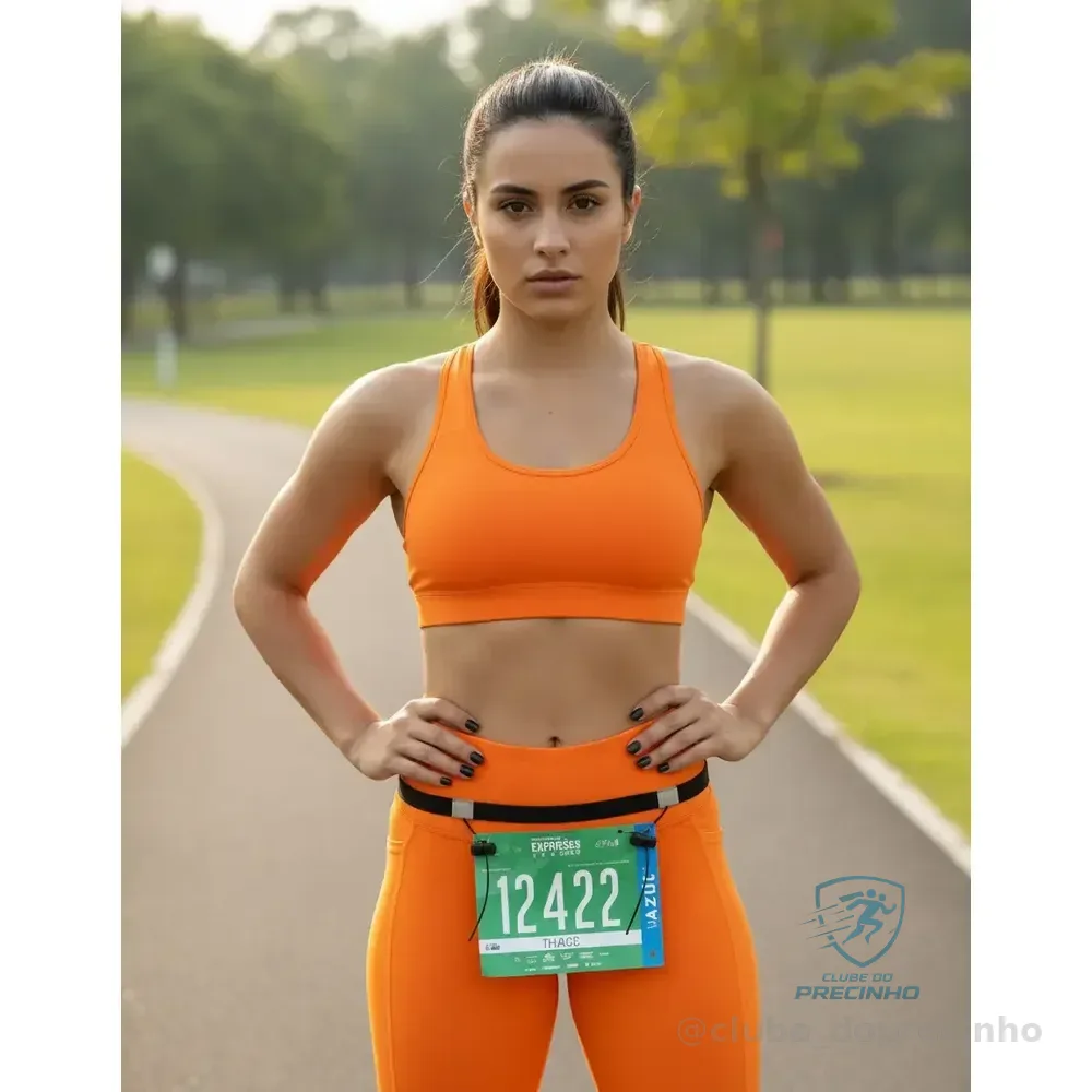 Fixa Número De Cintura Elástico Corrida Ciclismo Caminhada Preto Unico Ajustável