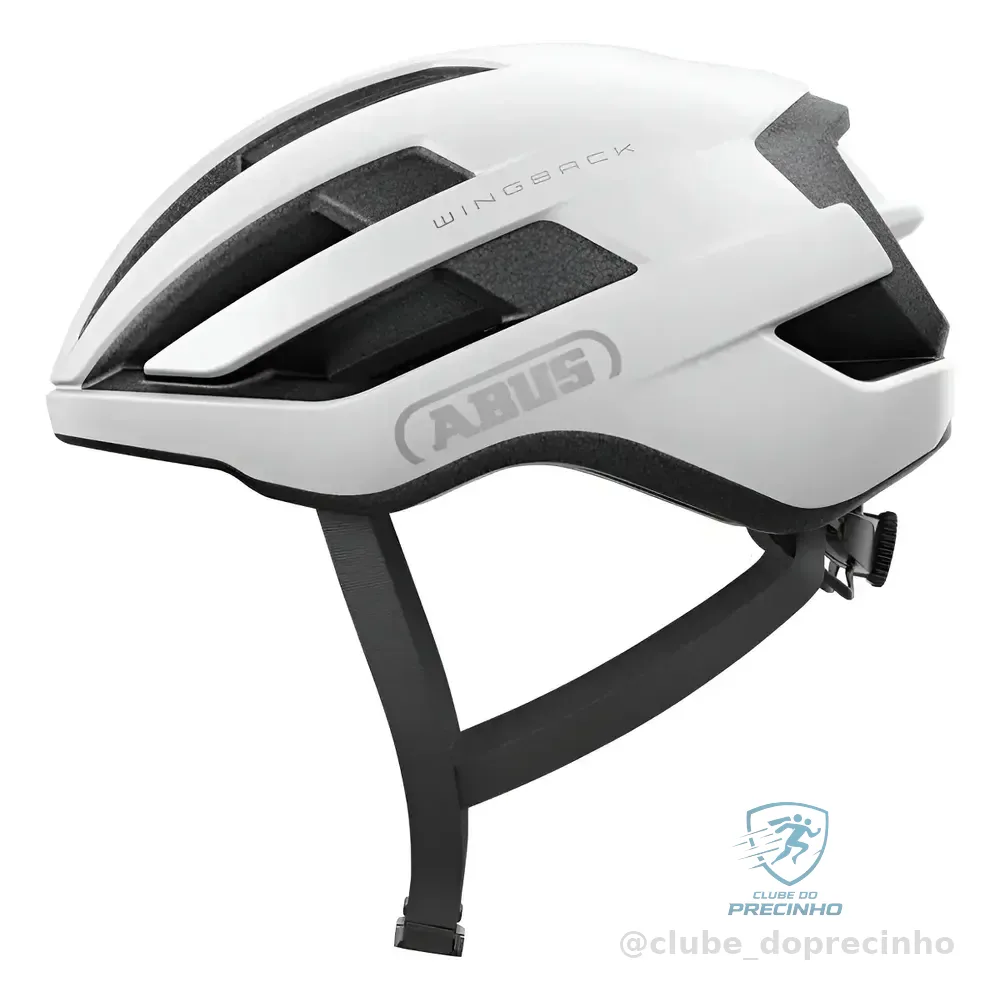 Capacete Ciclismo Abus Wingback M Branco 54-58cm Ventilado Aero Branco Fosco