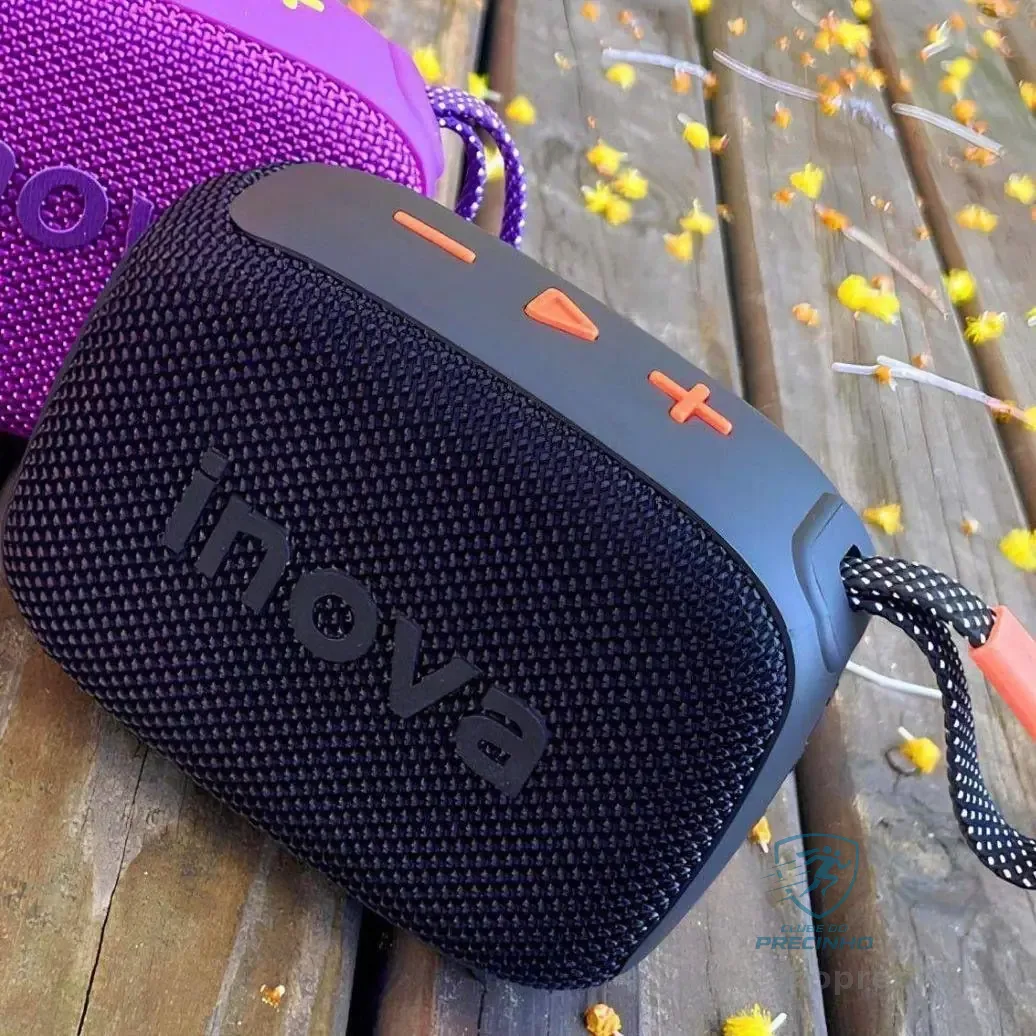 Caixa Som Bluetooth Tws Grave Potente Portátil Com Radio 15h