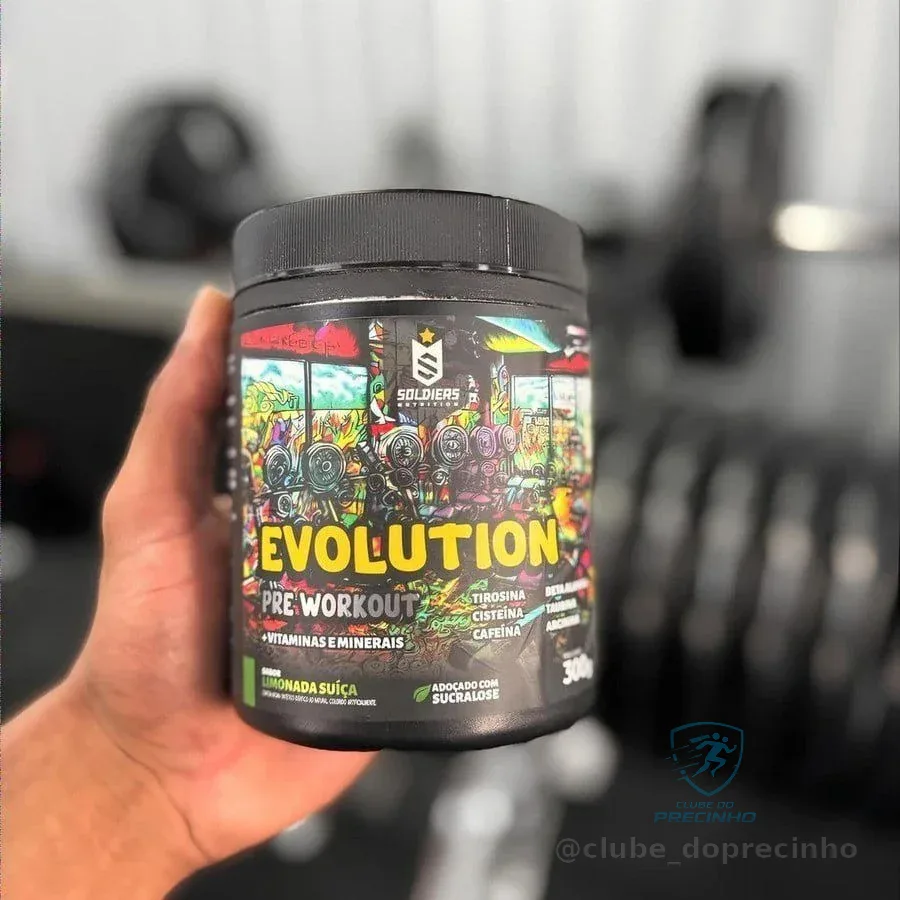 Pré-treino Evolution Workout 300g Termogênico Sabor Melancia Soldiers Nutrition Energia Foco Treino