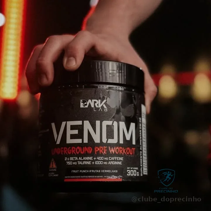 Pre Treino Venom Underground 300g Frutas Vermelhas Dark Lab Ponche De Frutas