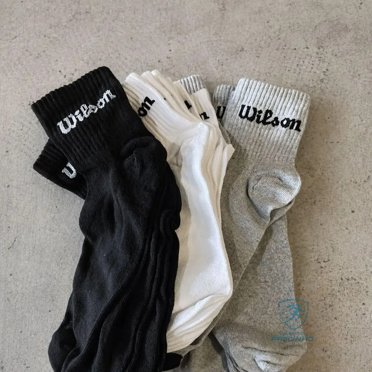 Kit 9 Pares Meias Wilson Cano Médio Masculino Adulto