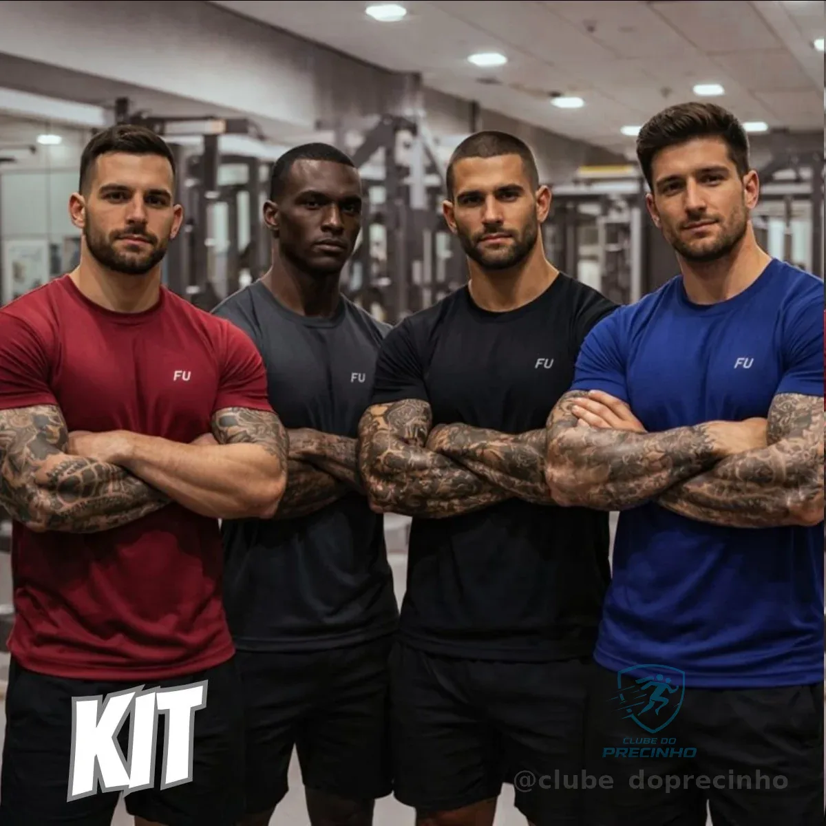 Camisa Dry Fit Kit Com 4 Academia Treino Corrida Premium