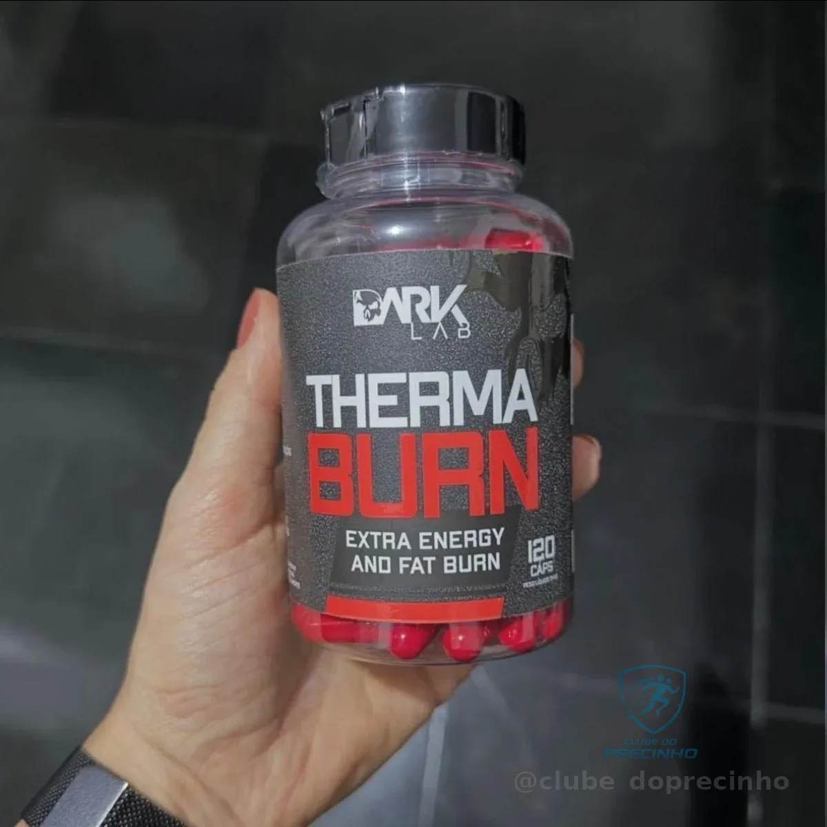 Termogênico Therma Burn 210mg De Cafeína 120 Caps Dark Lab Sabor Sem Sabor