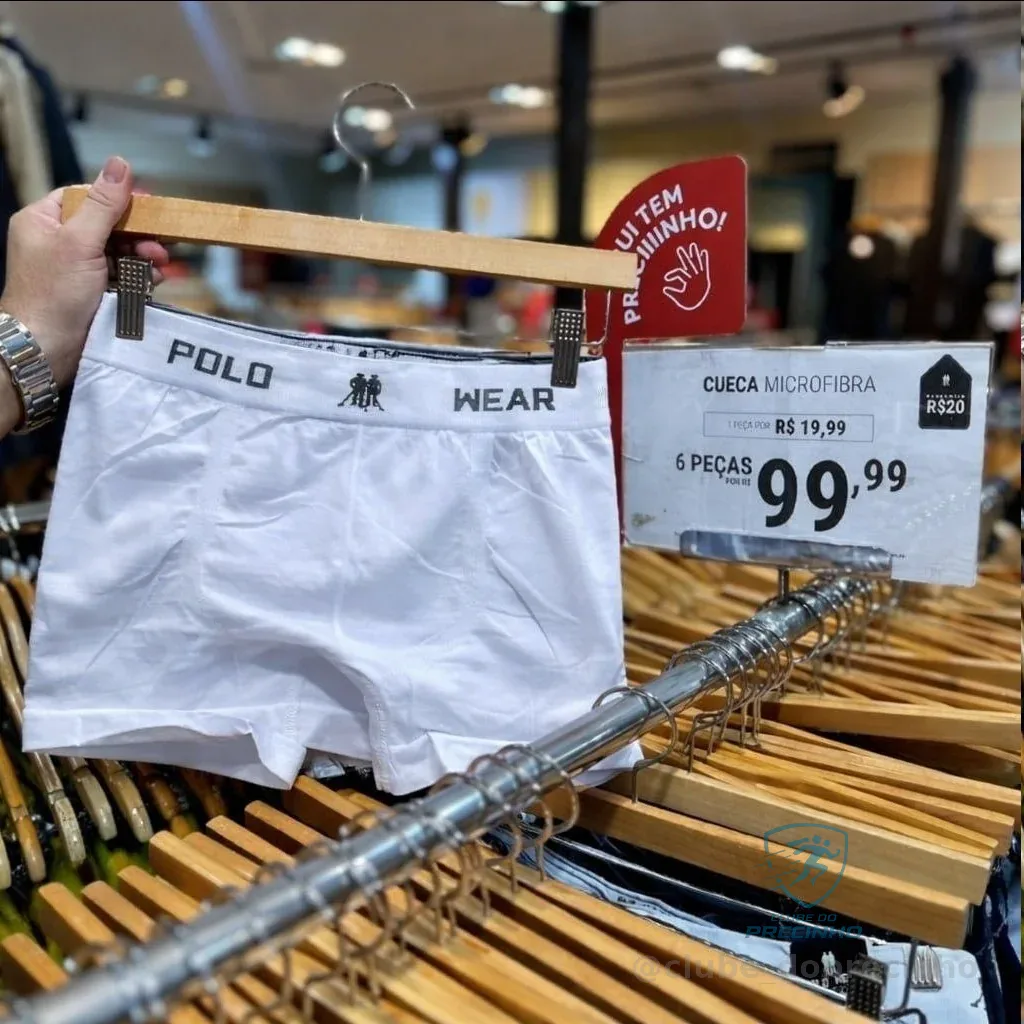 Kit 6 Cuecas Polo Wear Microfibra