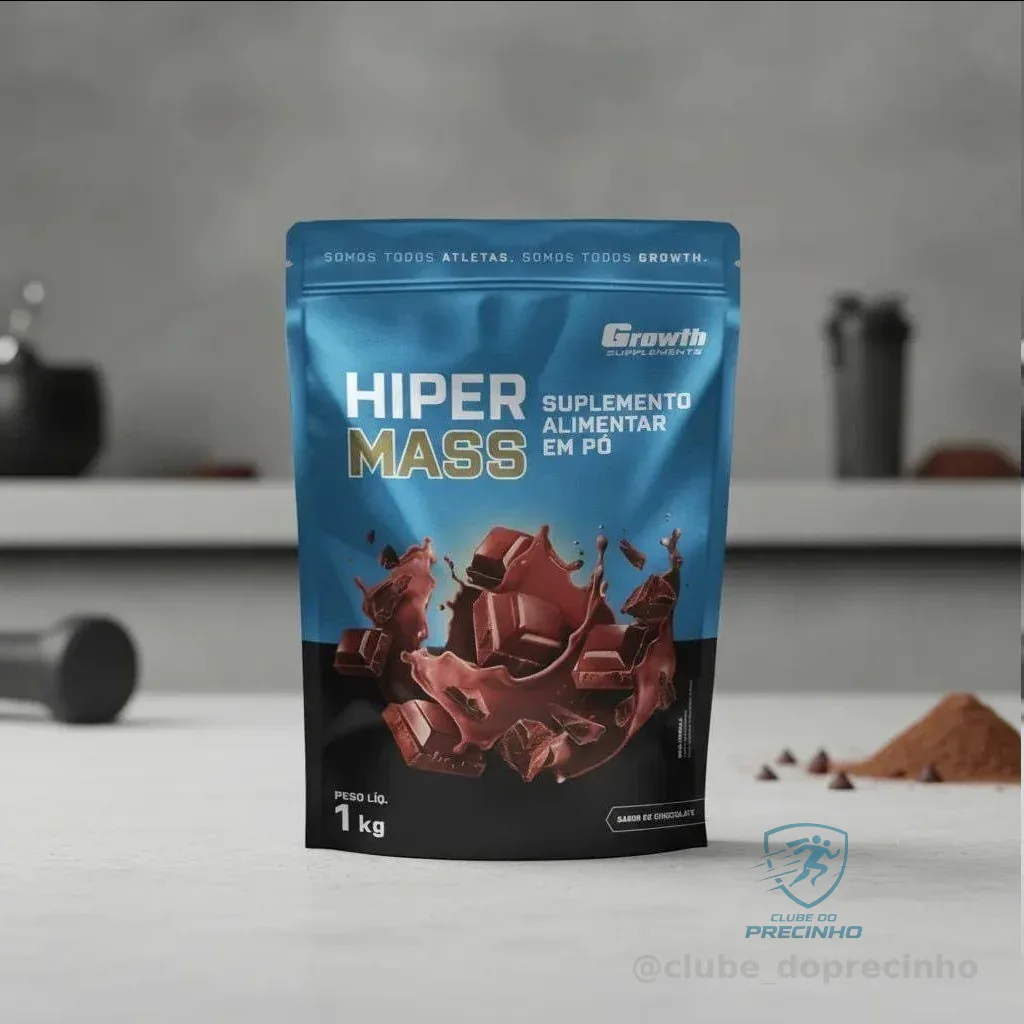 Hiper Mass 1kg Growth Supplements - Sabor Chocolate