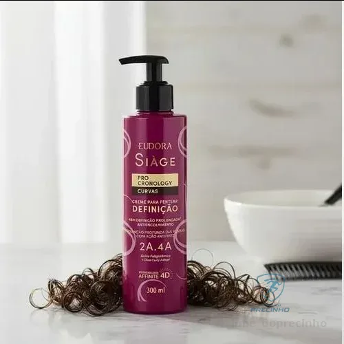 Eudora Siàge Pro Cronology Creme para Pentear Definição Curvas 300ml