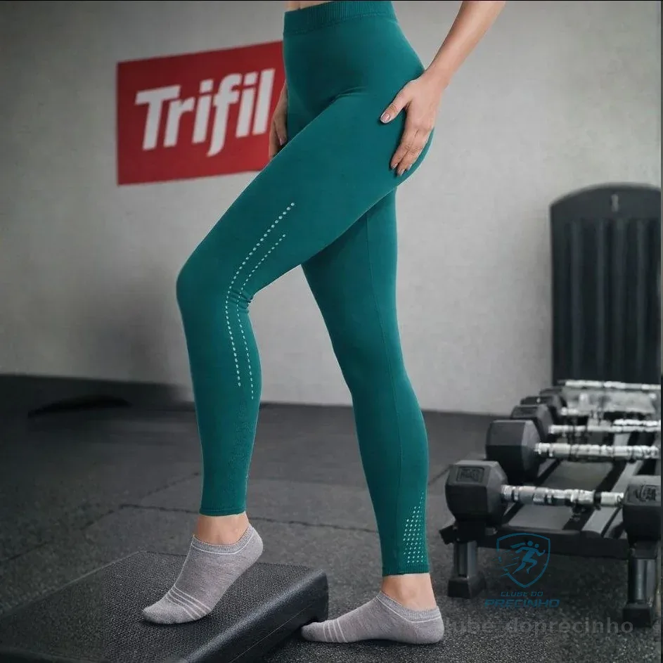 Calça Legging Feminina Trifil Sem Costura Academia Cós Alto