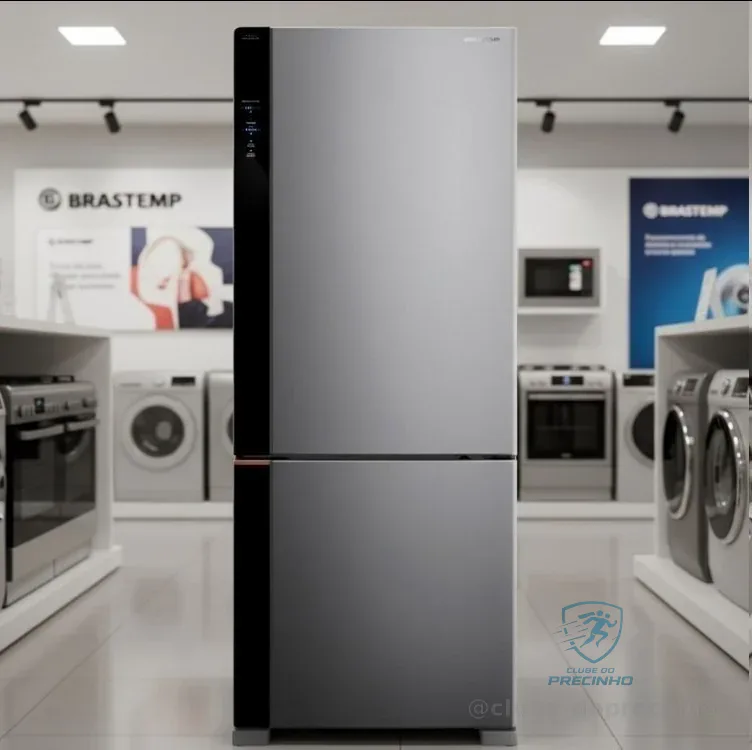 Geladeira Inteligente B= Smart Brastemp Frost Free Inverse 500 Litros Cor Inox - BRE66AK Bivolt