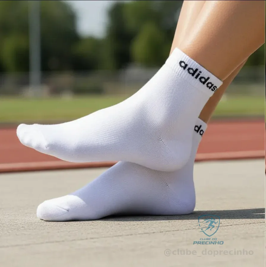 MEIAS DA ADIDAS, kit com 3 pares! Excelente qualidade 👌
