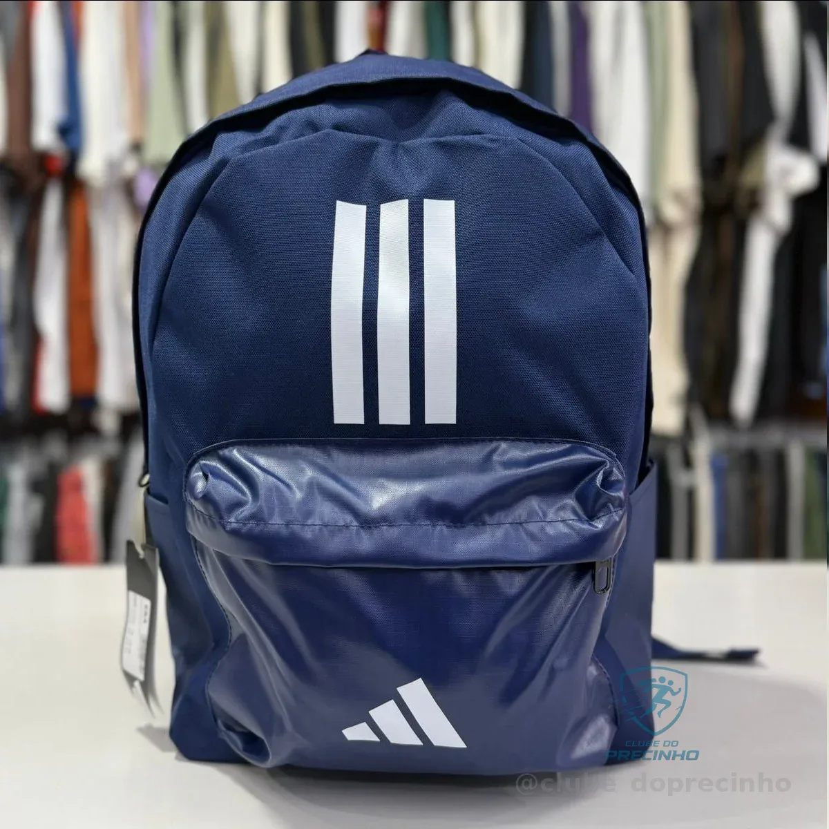 Mochila Classic Back-to-school Três Listras adidas Azul Liso