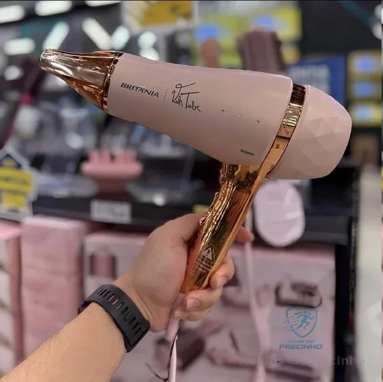 Secador De Cabelo Bsc21a Viih Tube Britânia 2100w Bivolt Rosa 127/220v