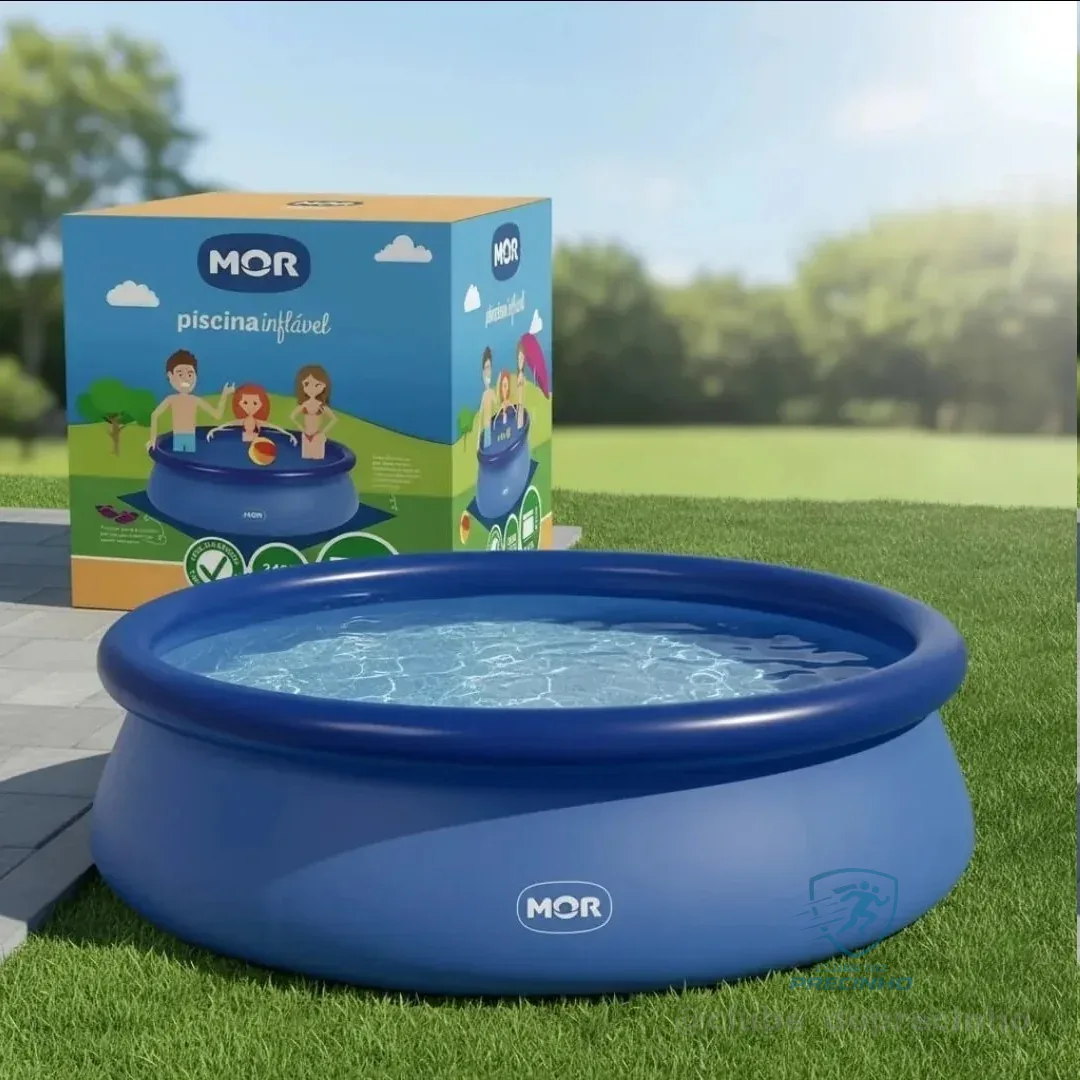 Piscina Inflável Fun Redonda 1400l Com Kit Reparo - Mor Azul