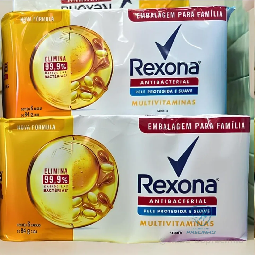 Rexona Sabonete Em Barra Multivitaminas 84G 6 Barras