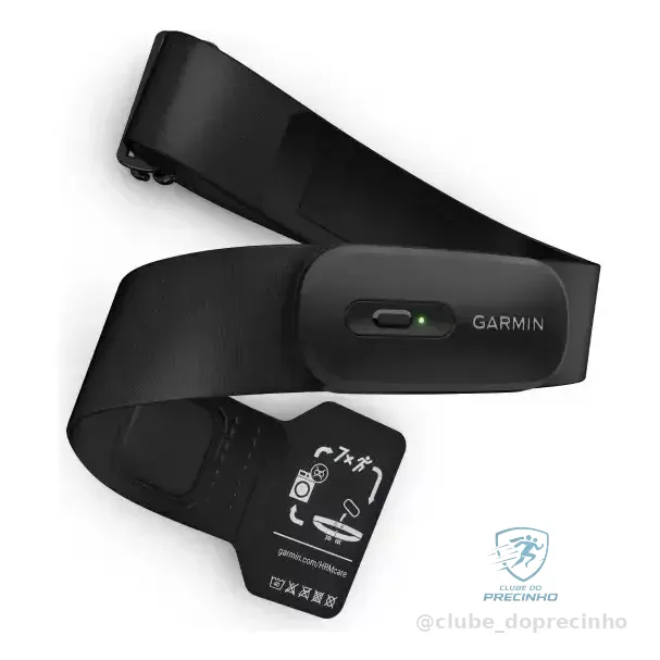 Monitor Cardíaco Peitoral Garmin Hrm-200 M/xl Preto M/xl