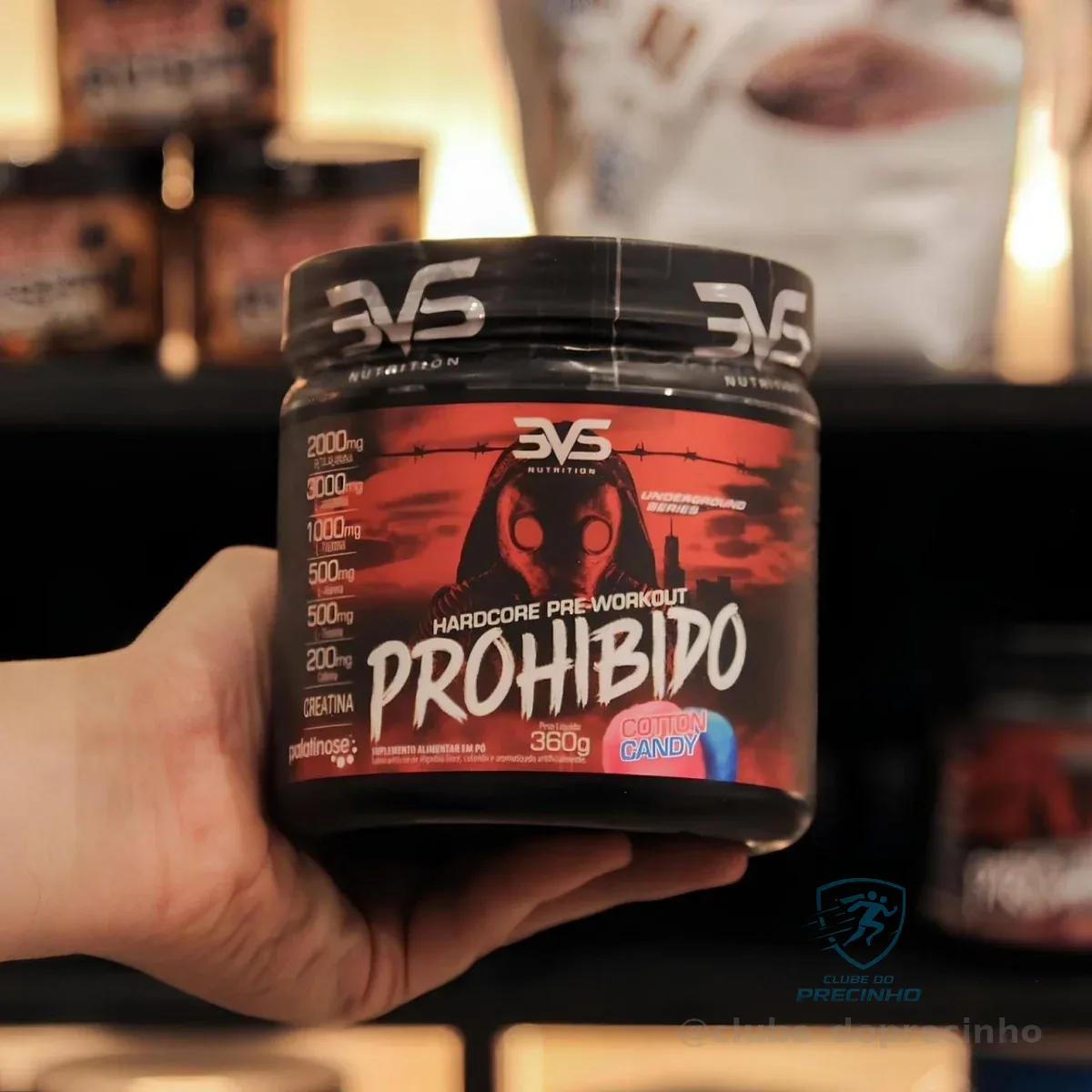 Prohibido Pré Treino 360g - Sabor: Strawberry Margarita (morango) - A Combinação Perfeita De 8 Ingredientes Que Proporcionam Energia Do Início Ao Fim Do Seu Treino