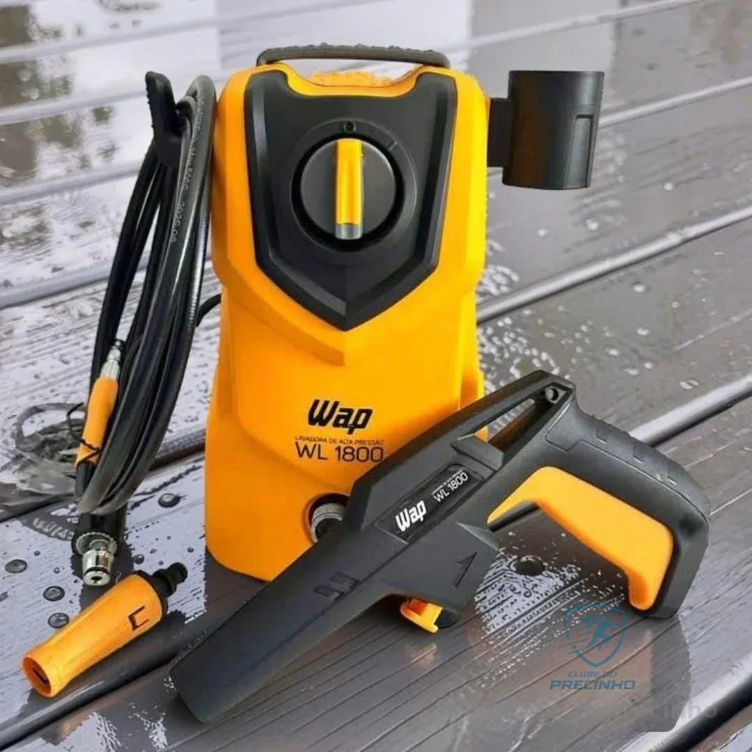 WAP Lavadora de Alta Pressão WL 1800 360L/h Portátil, com Jato em Leque e Concentrado 1500psi 1400W 220V