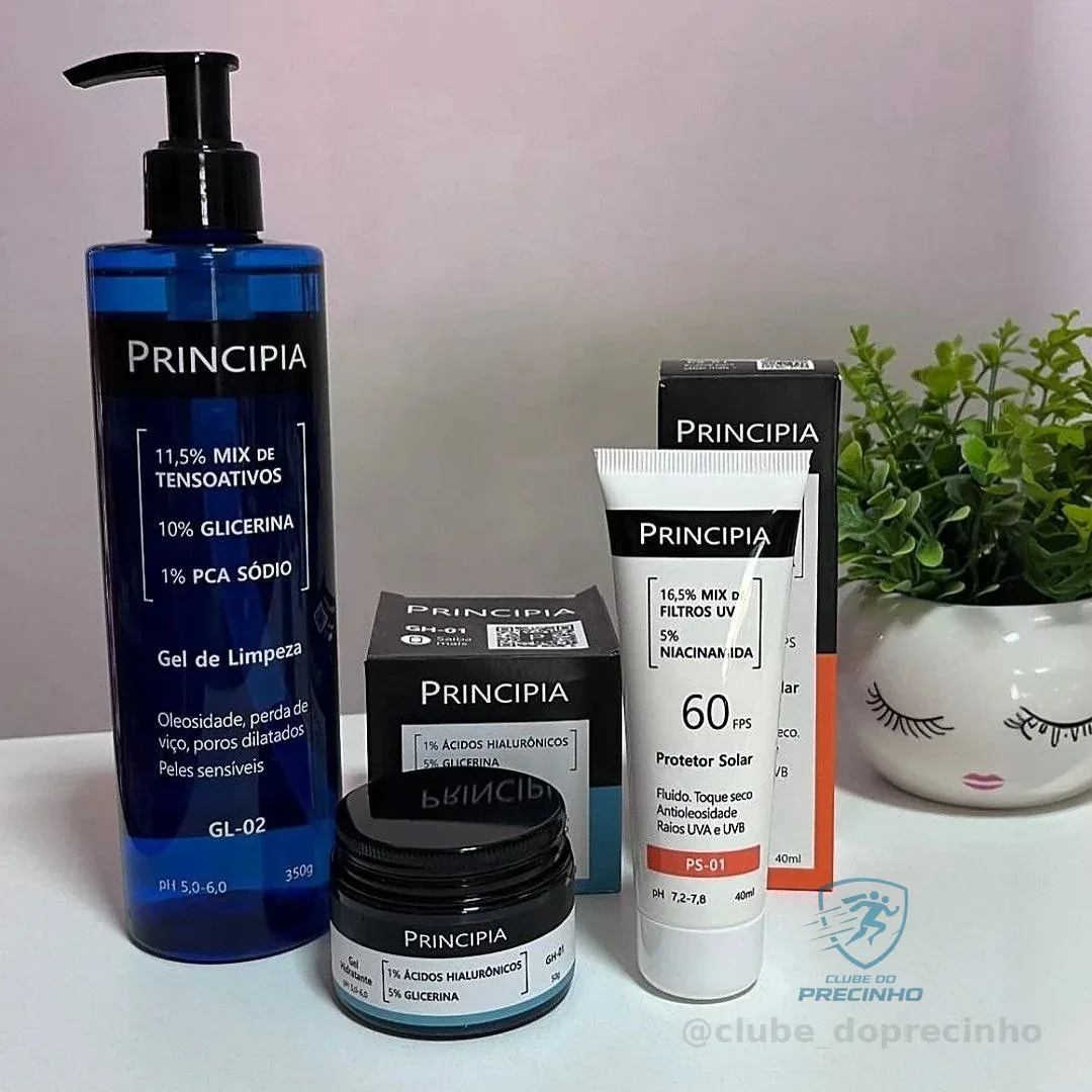 Principia Kit Gl-02 + Gh-01 + Ps-01 Todo Tipo De Pele Dia/noite