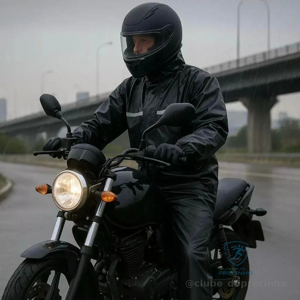 Capa De Chuva Moto Motoqueiro Impermeável Reforçada
