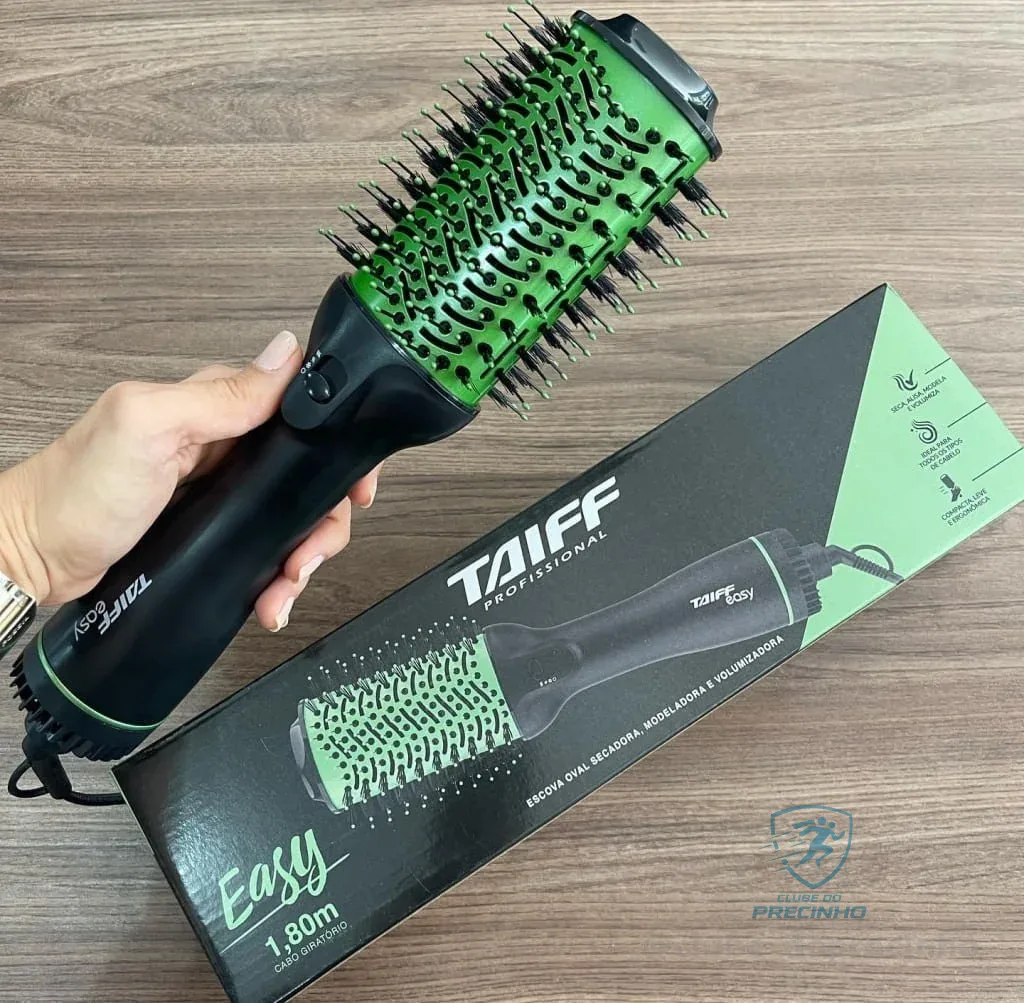 ESCOVA SECADORA TAIFF EASY OVAL VERDE 127V