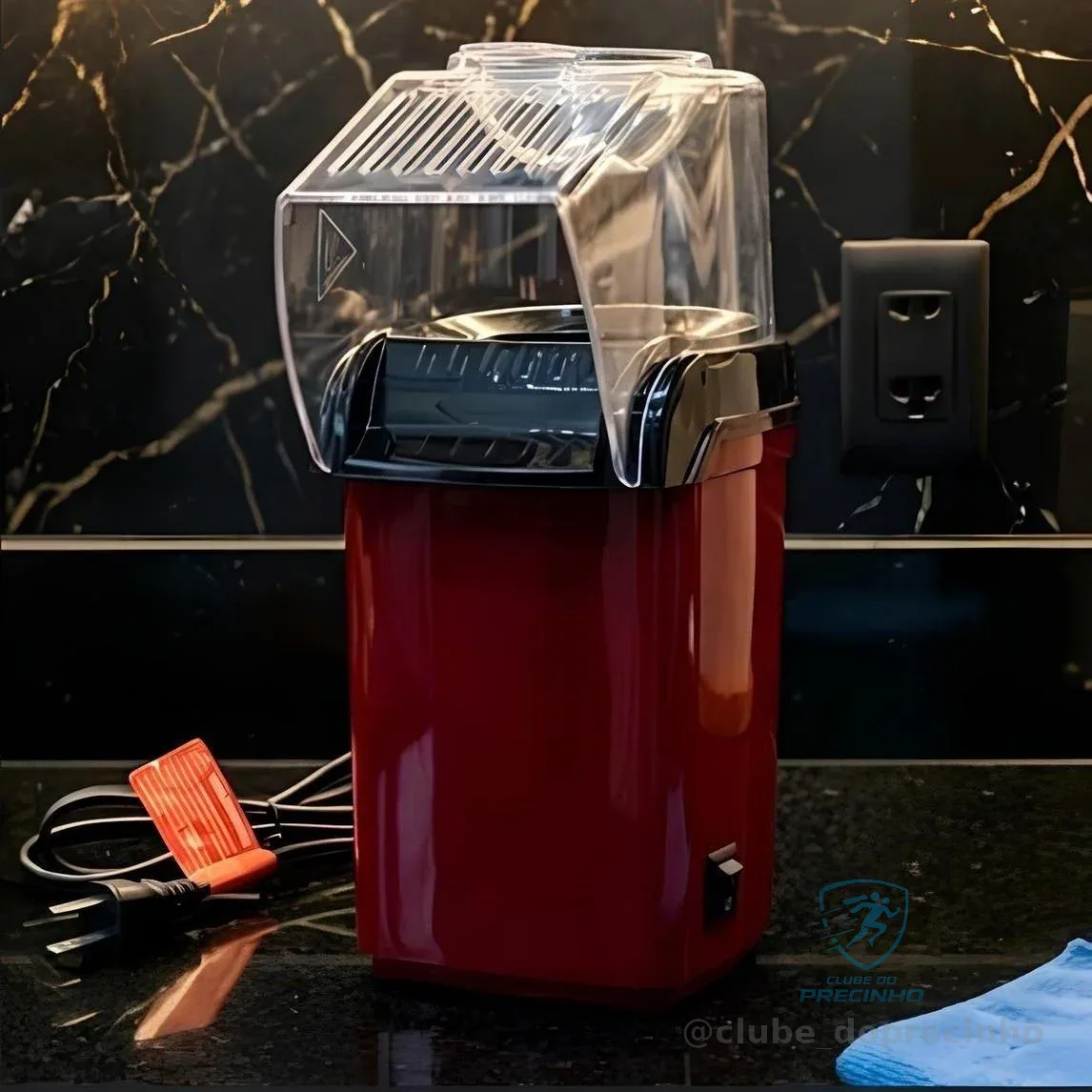 Pipoqueira Elétrica Zero Gordura 1200w Cor Vermelho 127v