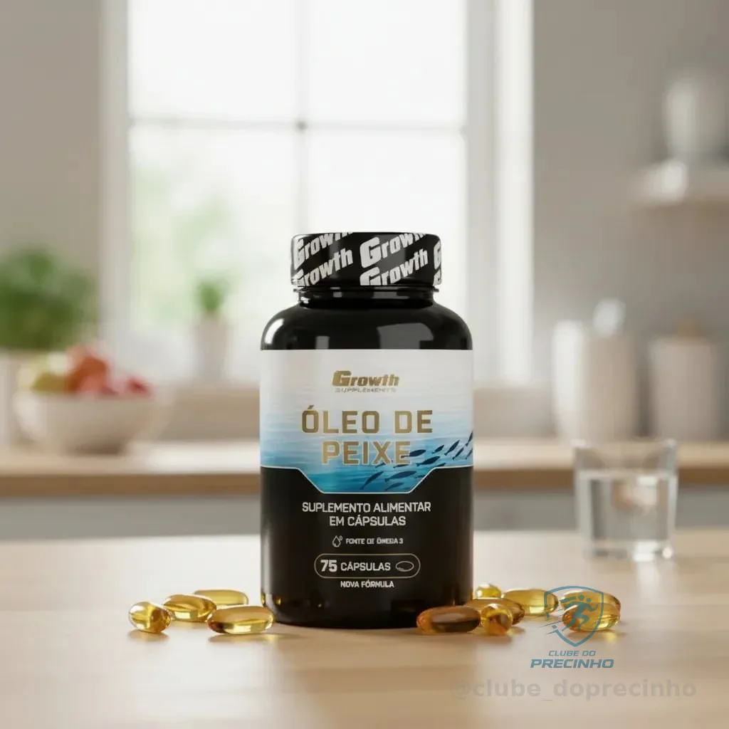 Omega 3 Óleo De Peixe 75 Softgel (caps) Growth Supplements