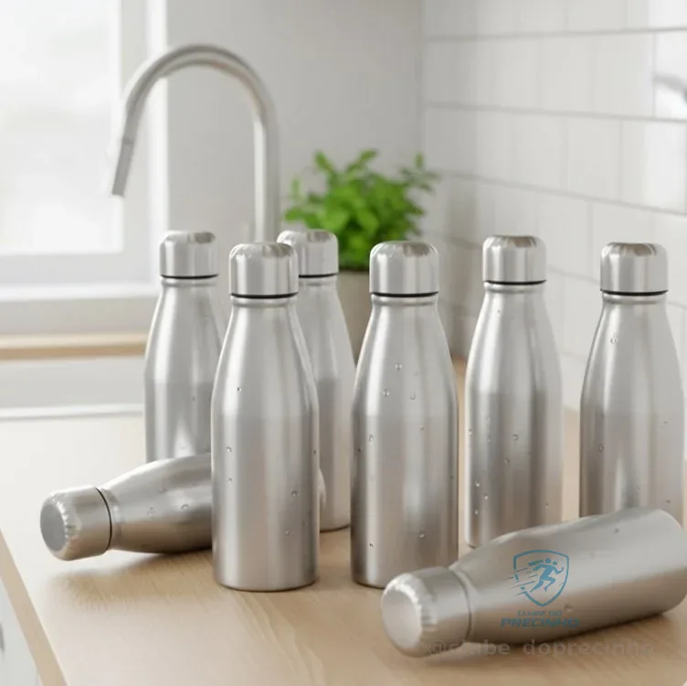 Kit 10 Garrafas Squeezes De Água 500ml