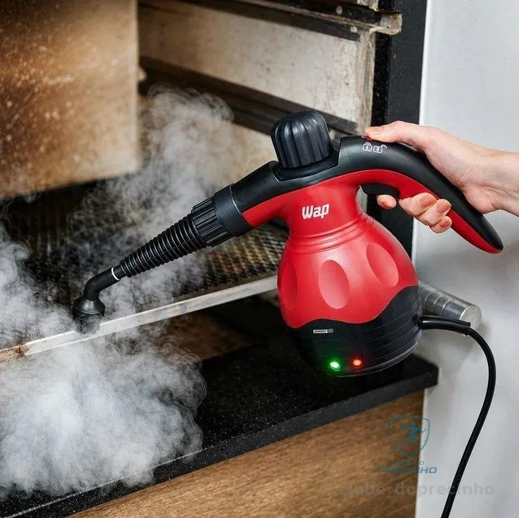 WAP Higienizador a Vapor Vaporizador e Limpador WAPORE FIT Compacto 1000W Elimina Sujeiras Remove Gordura Esteriliza 127V