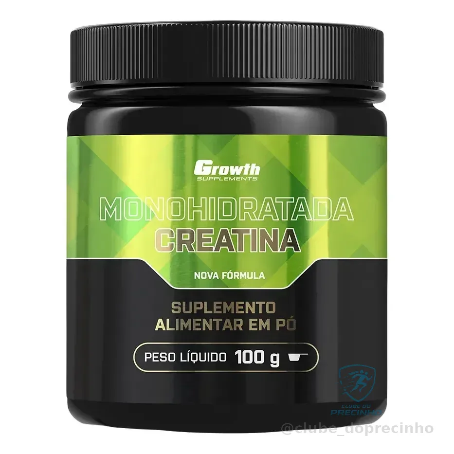 Creatina Monohidratada 100g Growth Supplements - Sem Sabor Em Pó