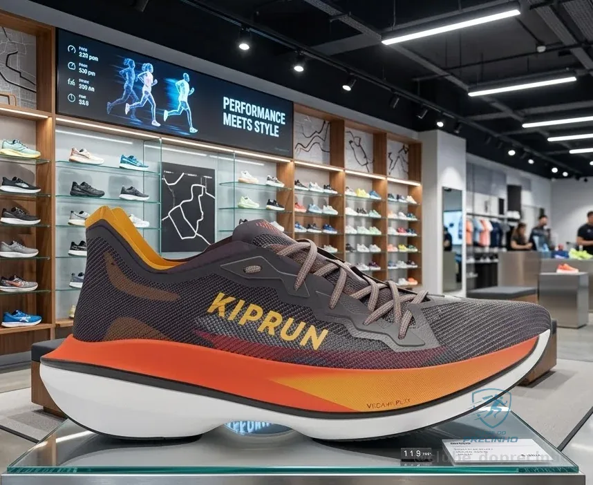 Tênis Feminino de Corrida com Placa de Carbono Kd900x Ld2 Kiprun Cinza