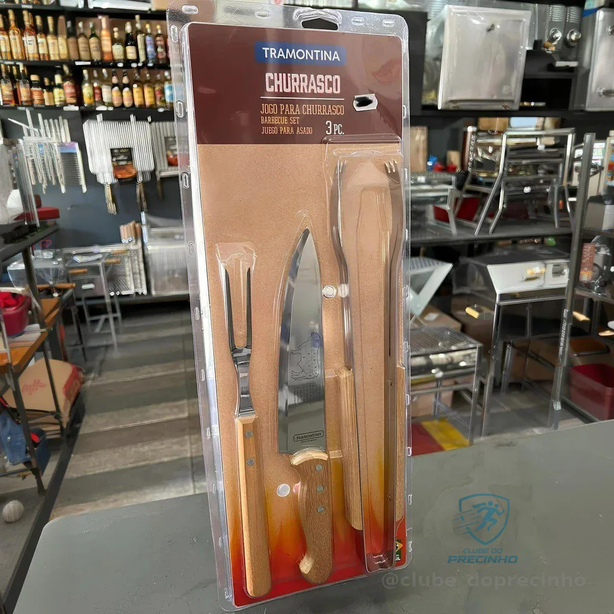 Jogo de Churrasco Tradicional 3 Peças - Tramontina