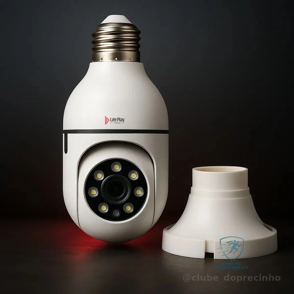 PRECINHO, SEGURANÇA É TUDO! câmera + lâmpada 👌