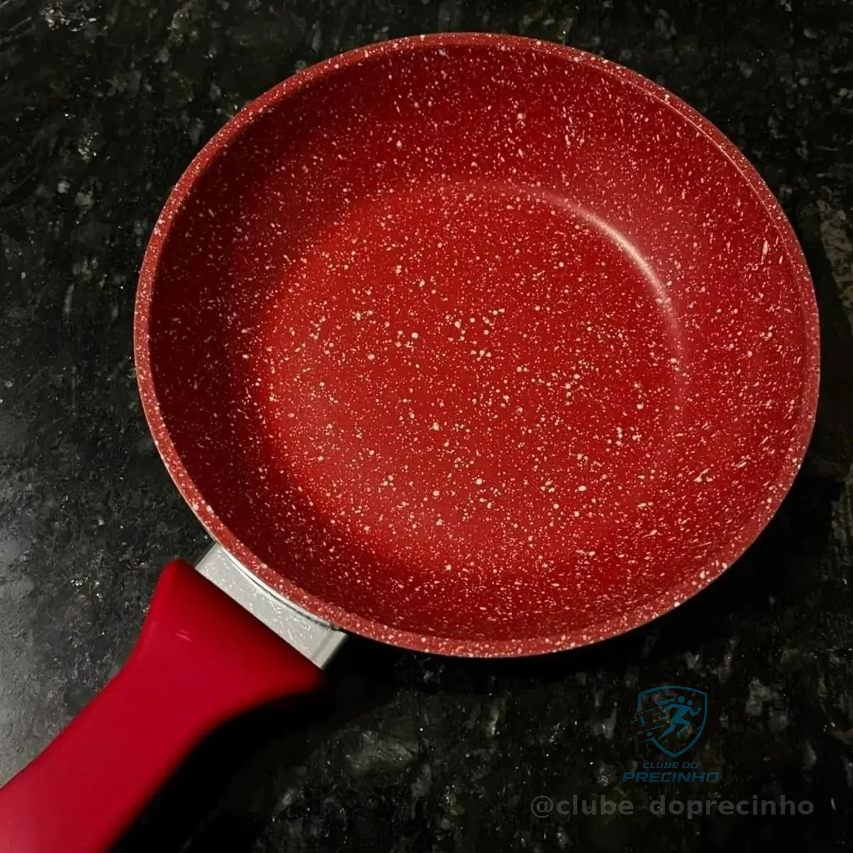 Euro Home - Frigideira 24 cm de Alumínio com Antiaderente ColorStone Titânio - ALU8303-TI