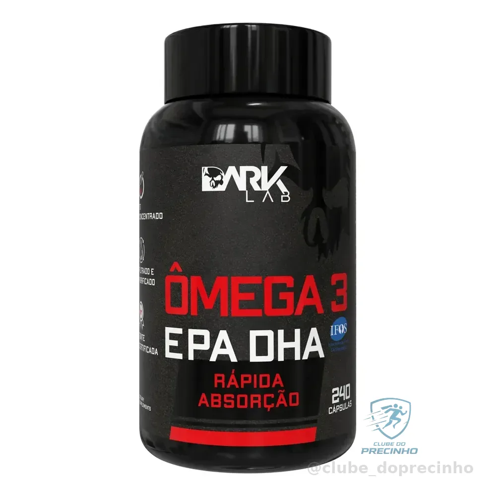 Ômega 3 Epa Dha 240 Cápsulas Dark Lab Sem Sabor