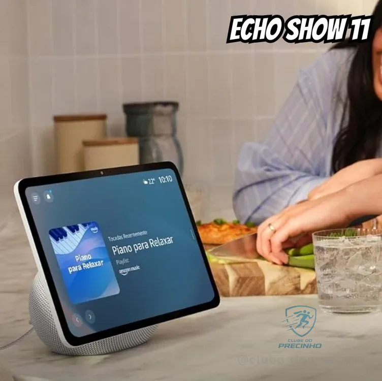 Amazon Echo Show 11 - Smart display Full HD de 11" redesenhado com mais área de visualização, áudio espacial e Alexa, Cor Branca