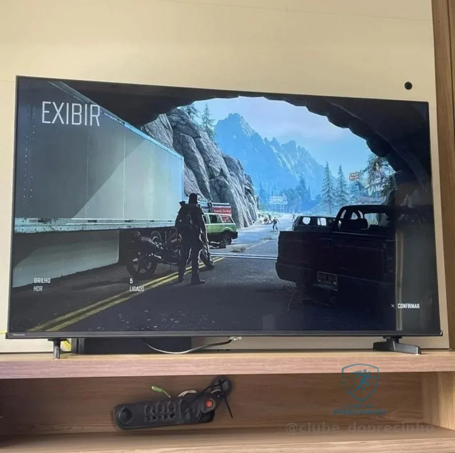 Hisense Smart Tv 4k 75  Polegadas 75q6qv Qled Com Dolby Vision, Hdr10+, HLG, Filmmaker Mode, Dolby Gaming, Dolby Atmos, Compatibilidade Alexa E Google