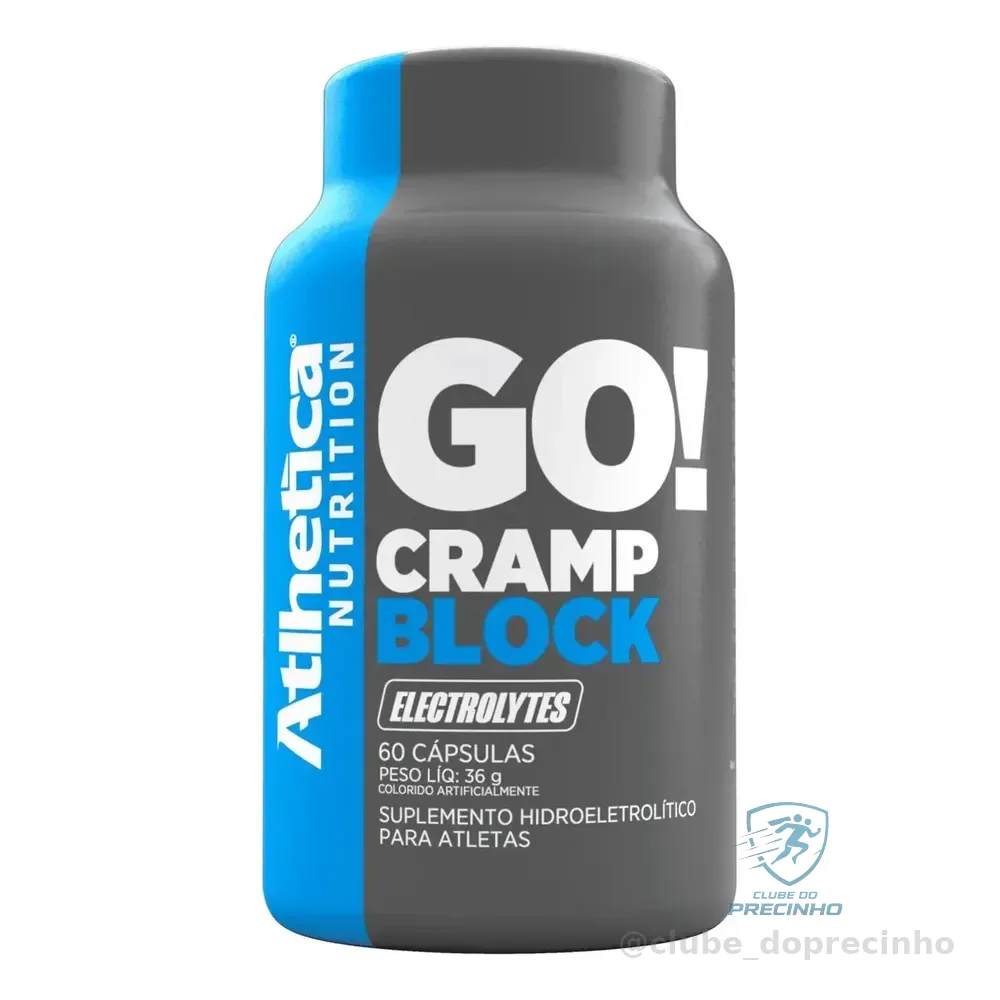 Atlhetica Nutrition - Go! Cramp Block 60 Capsulas - Sem Sabor