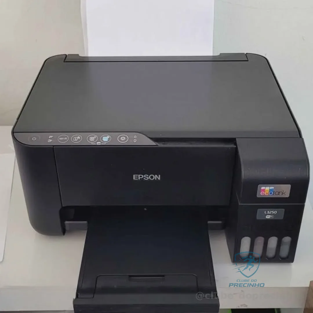 Impressora Multifuncional Tanque De Tinta Color Epson L3250 Preto