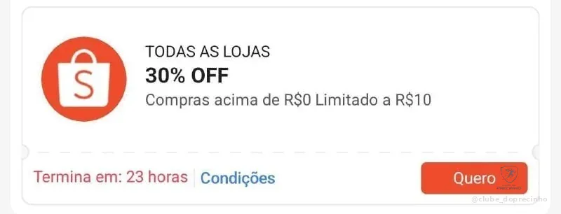 Cupom de Desconto Shopee 2026