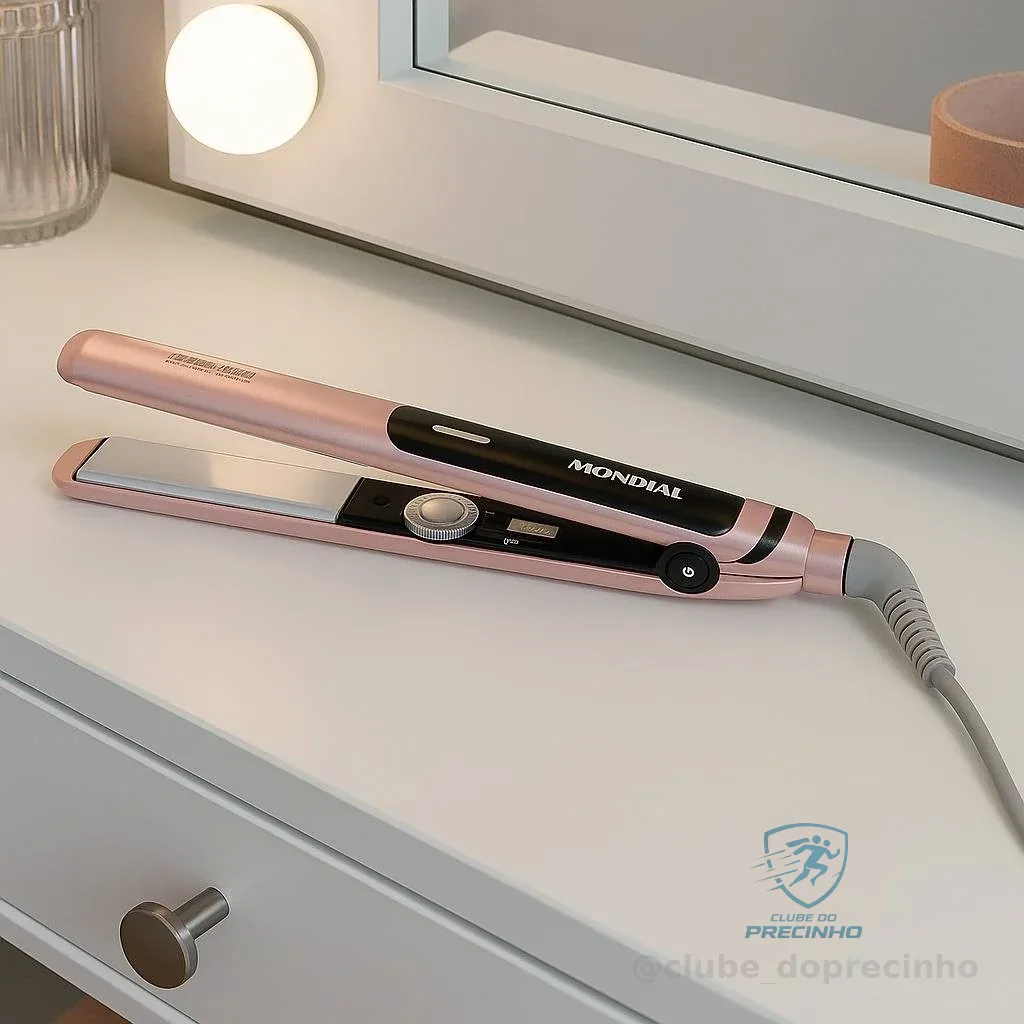 MONDIAL Prancha Alisadora, Golden Rose/Preto, Bivolt - P-20