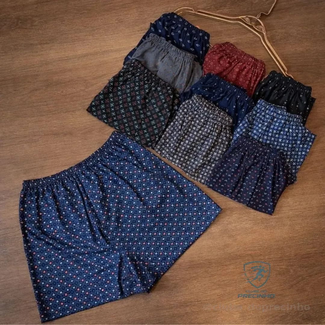 Kit 3 Samba Canção De Liganete Cueca Short Malha Fria Pijama